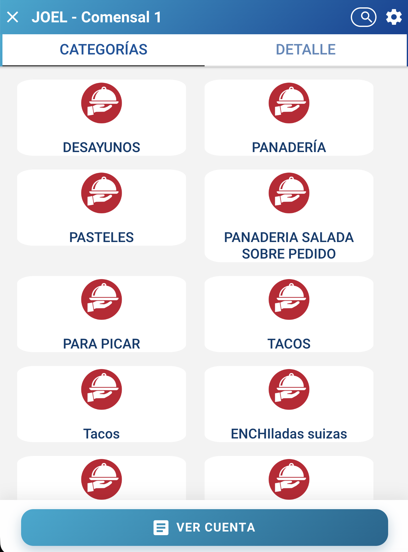 Comandera del mesero