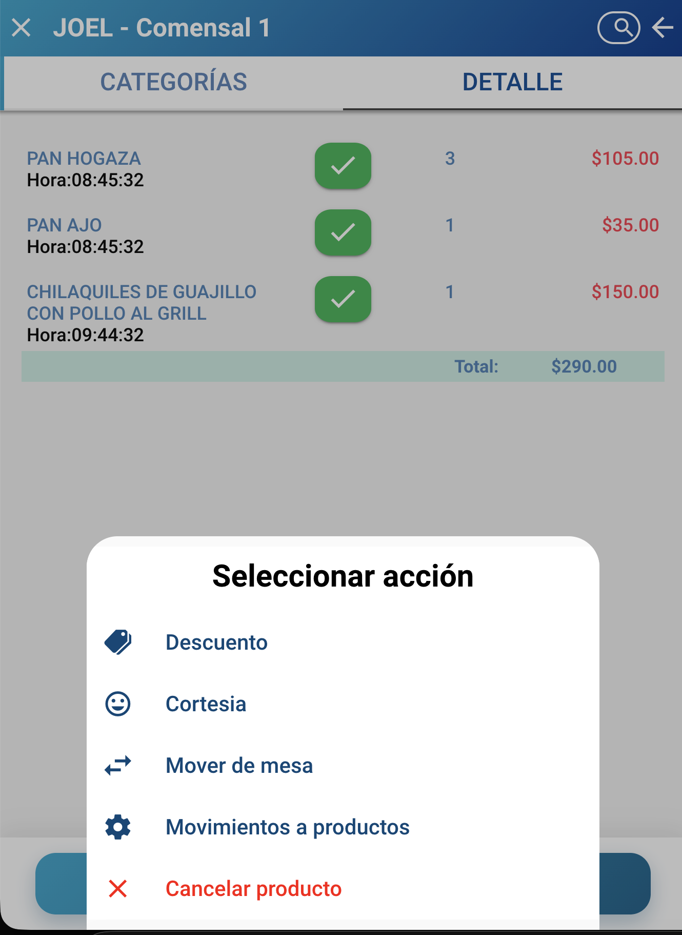Aplicar un descuento a un producto